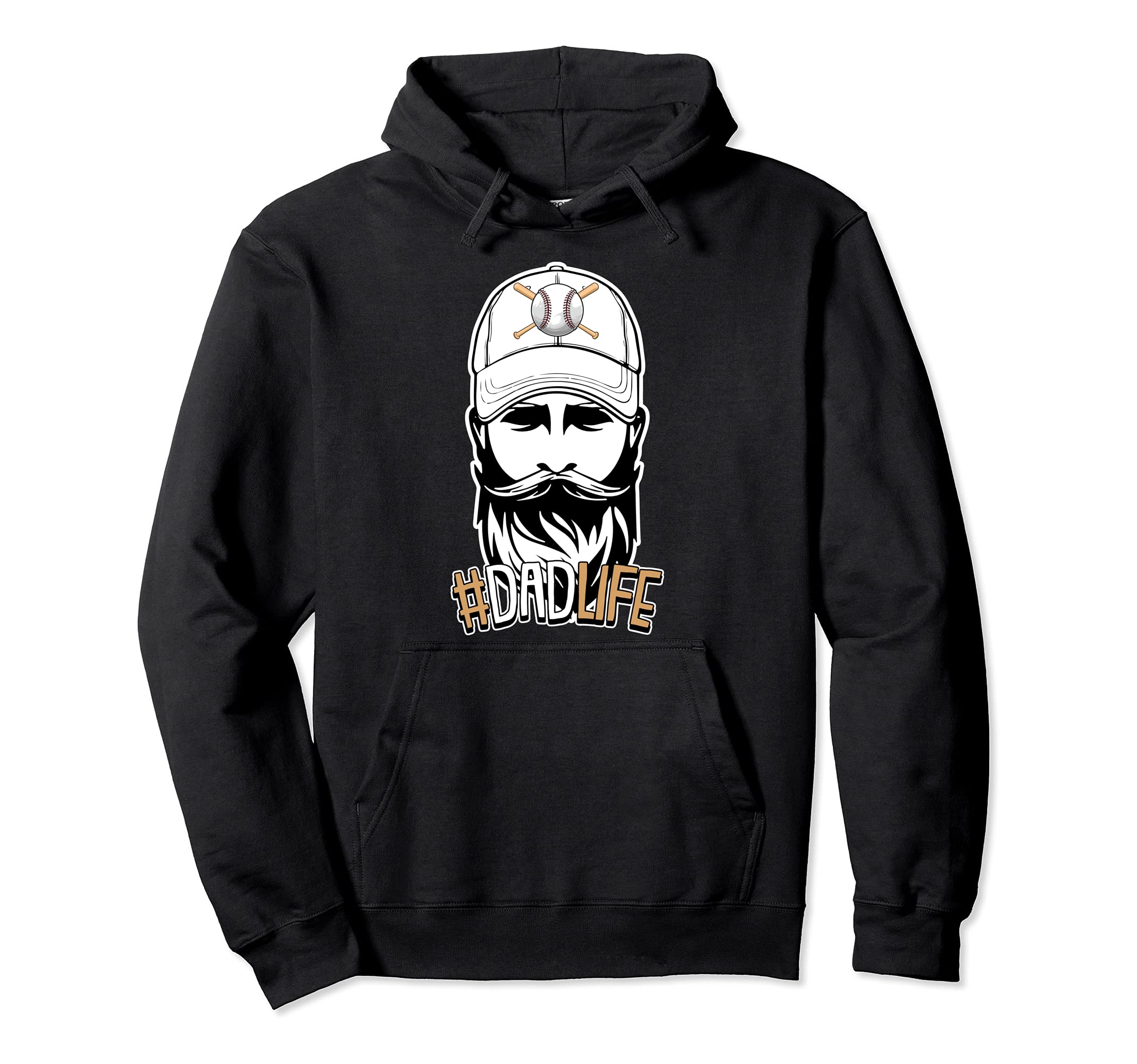 Dad Life Baseball Fathers Day Sport Hoodie - Novelty Apparel for Adults - T-Shirt, Sweatshirt, Hoodie