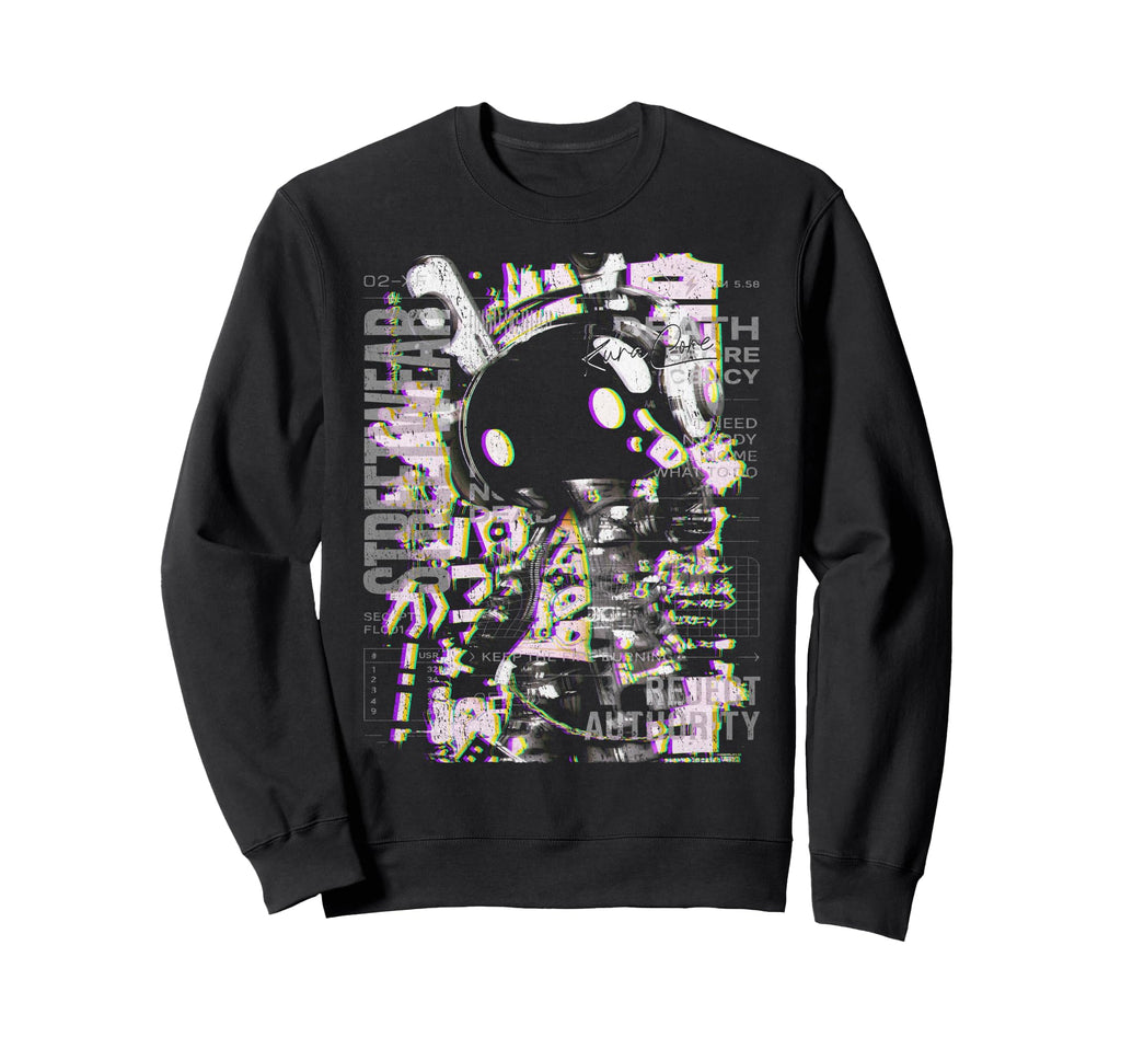 Japanese Streetwear Cyberpunk Y2K Sweatshirt - Custom Art Print Unisex - T-Shirt, Sweatshirt, Hoodie