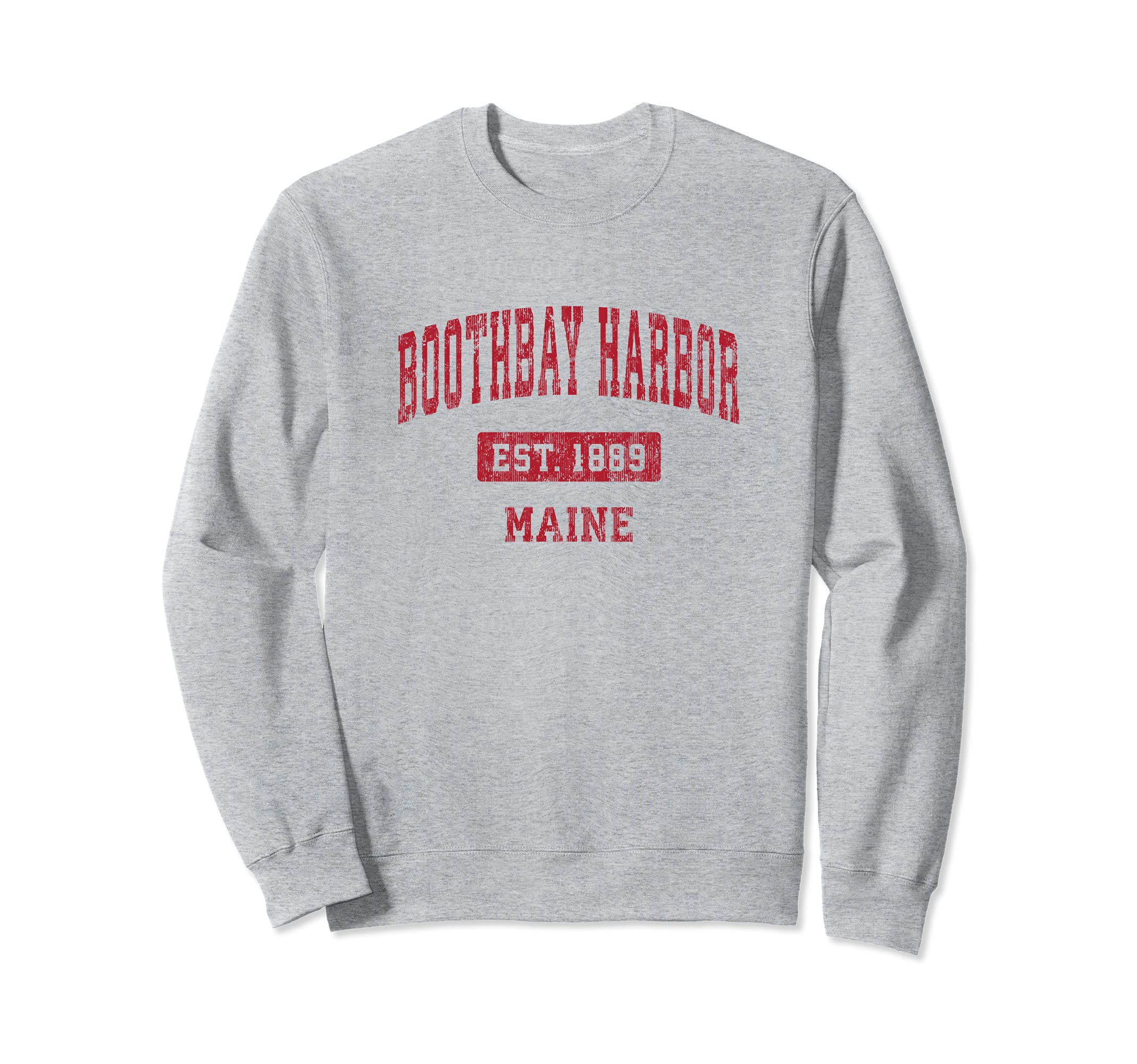 Boothbay Harbor Maine Me Sports Red Sweatshirt - Unique Graphic for Adults - T-Shirt, Sweatshirt, Hoodie