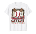 Baseball Mama Leopard Proud Ball Mama T-Shirt - Aesthetic Graphic Men Women - T-Shirt, Sweatshirt, Hoodie