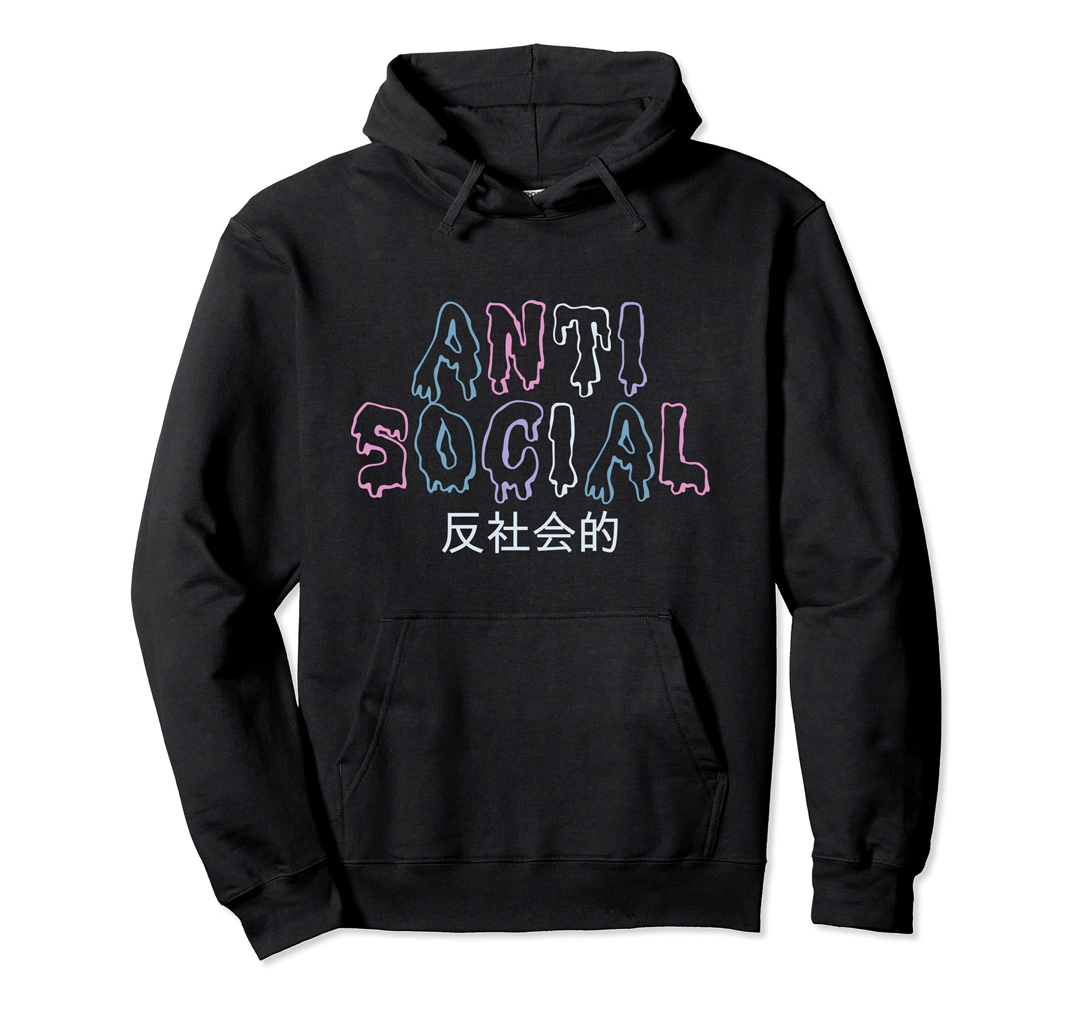 Anti Social Goth Vaporwave Aesthetic Hoodie - Streetwear Style Unisex - T-Shirt, Sweatshirt, Hoodie