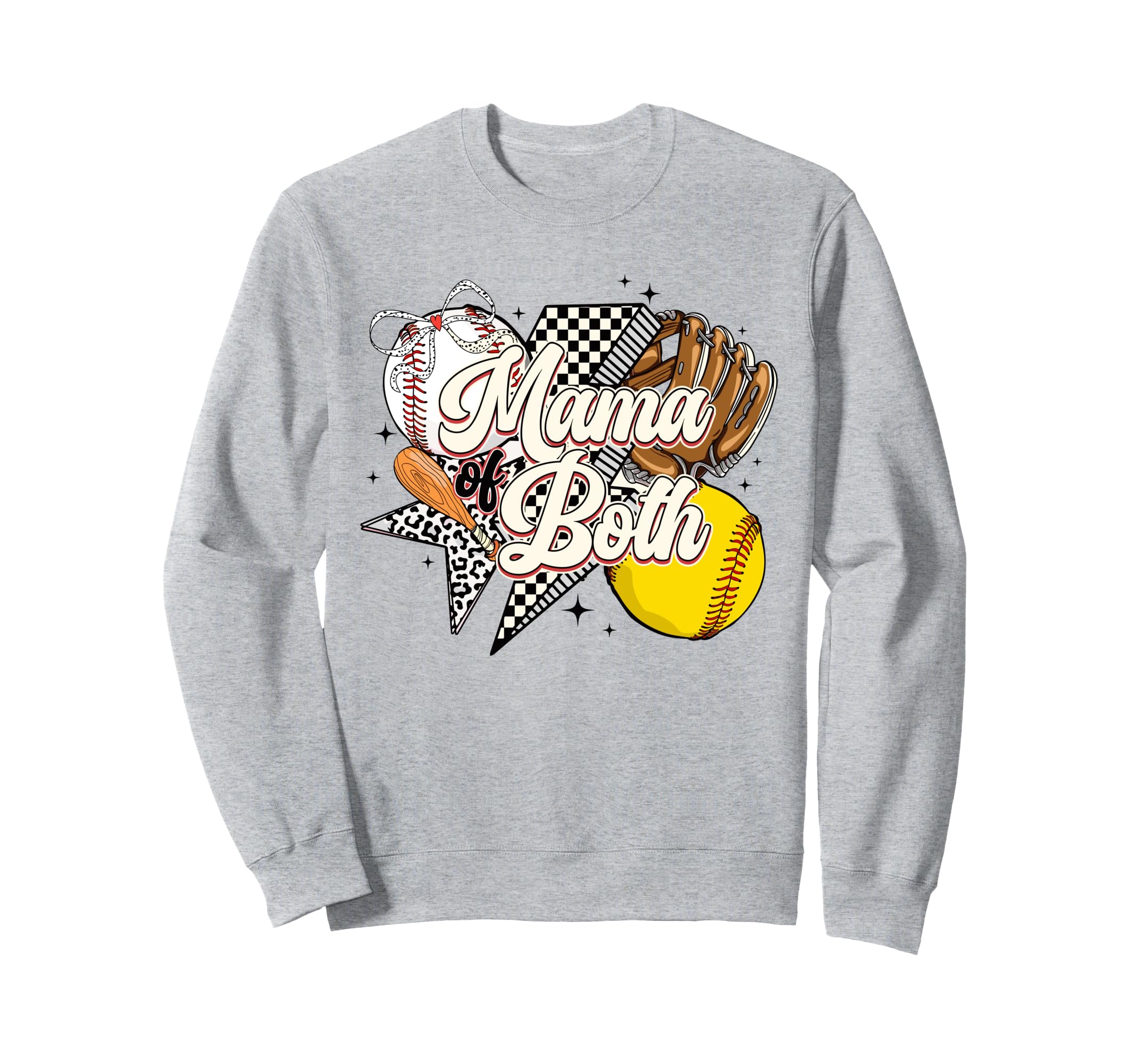 Mama Both Baseball And Sweatshirt - Casual Everyday Wear for Adults - T-Shirt, Sweatshirt, Hoodie