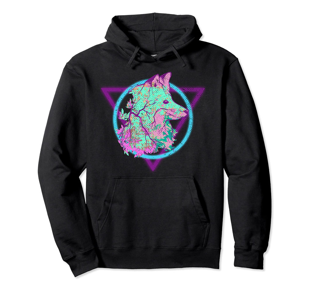 Forest Animal Fox Lover Nature Trees Hoodie - Aesthetic Graphic for Adults - T-Shirt, Sweatshirt, Hoodie