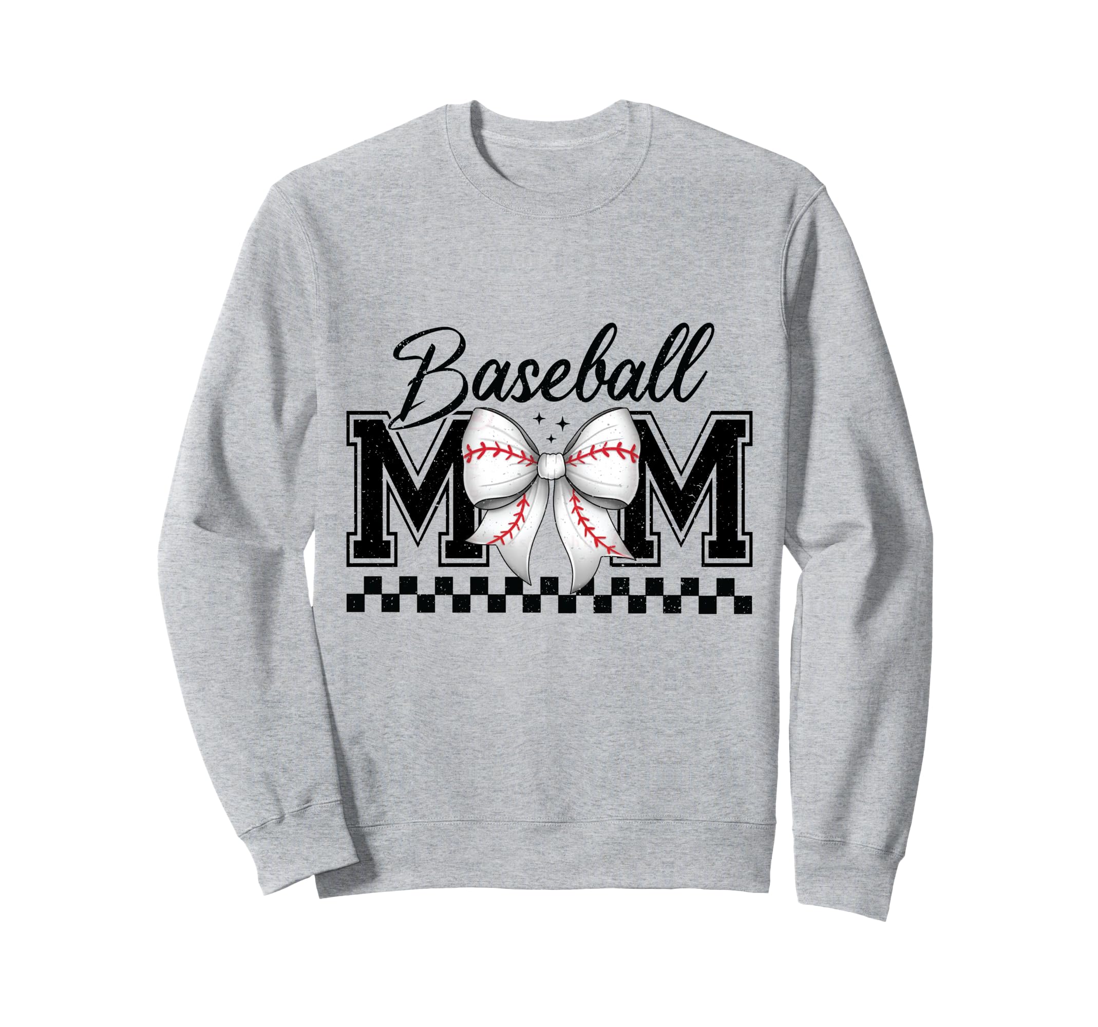 Baseball Mom Coquette Bow Mothers Sweatshirt - Unique Graphic for Adults - T-Shirt, Sweatshirt, Hoodie