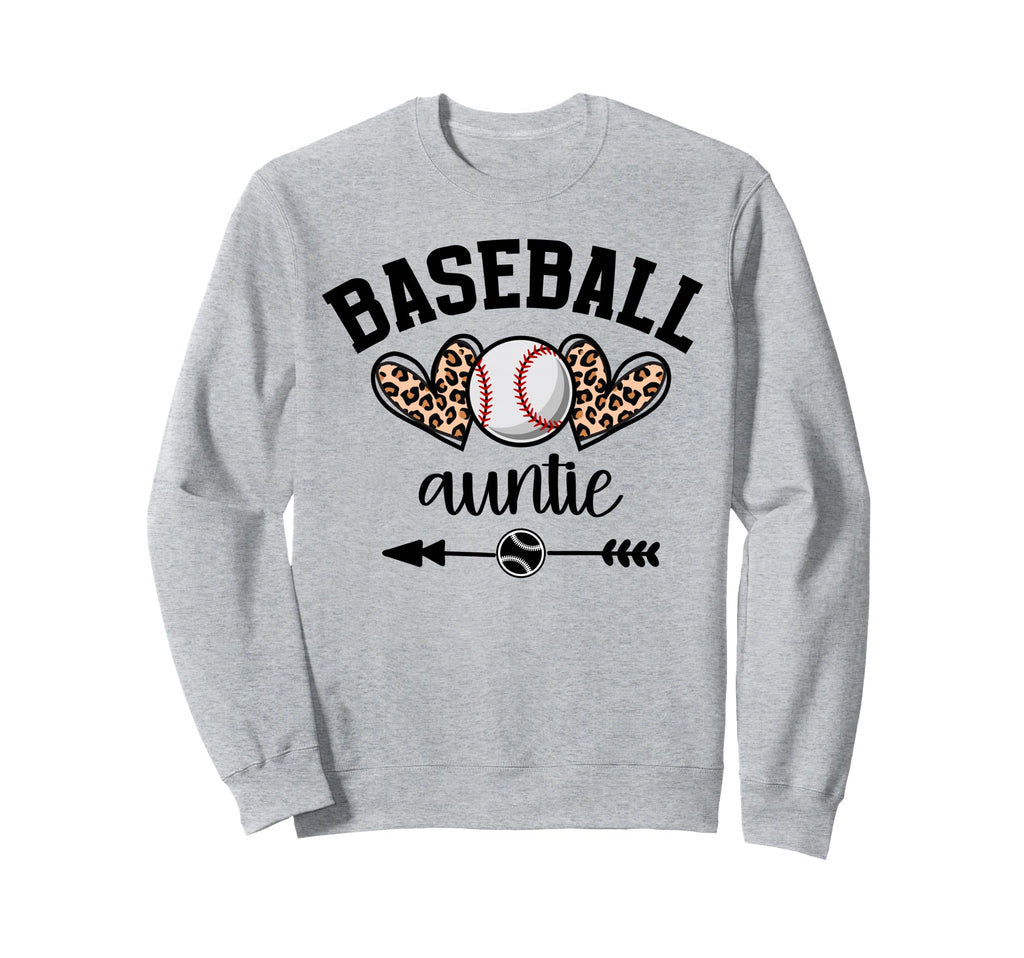 Baseball Auntie Womens Baseball Sweatshirt - Custom Art Print for Adults - T-Shirt, Sweatshirt, Hoodie
