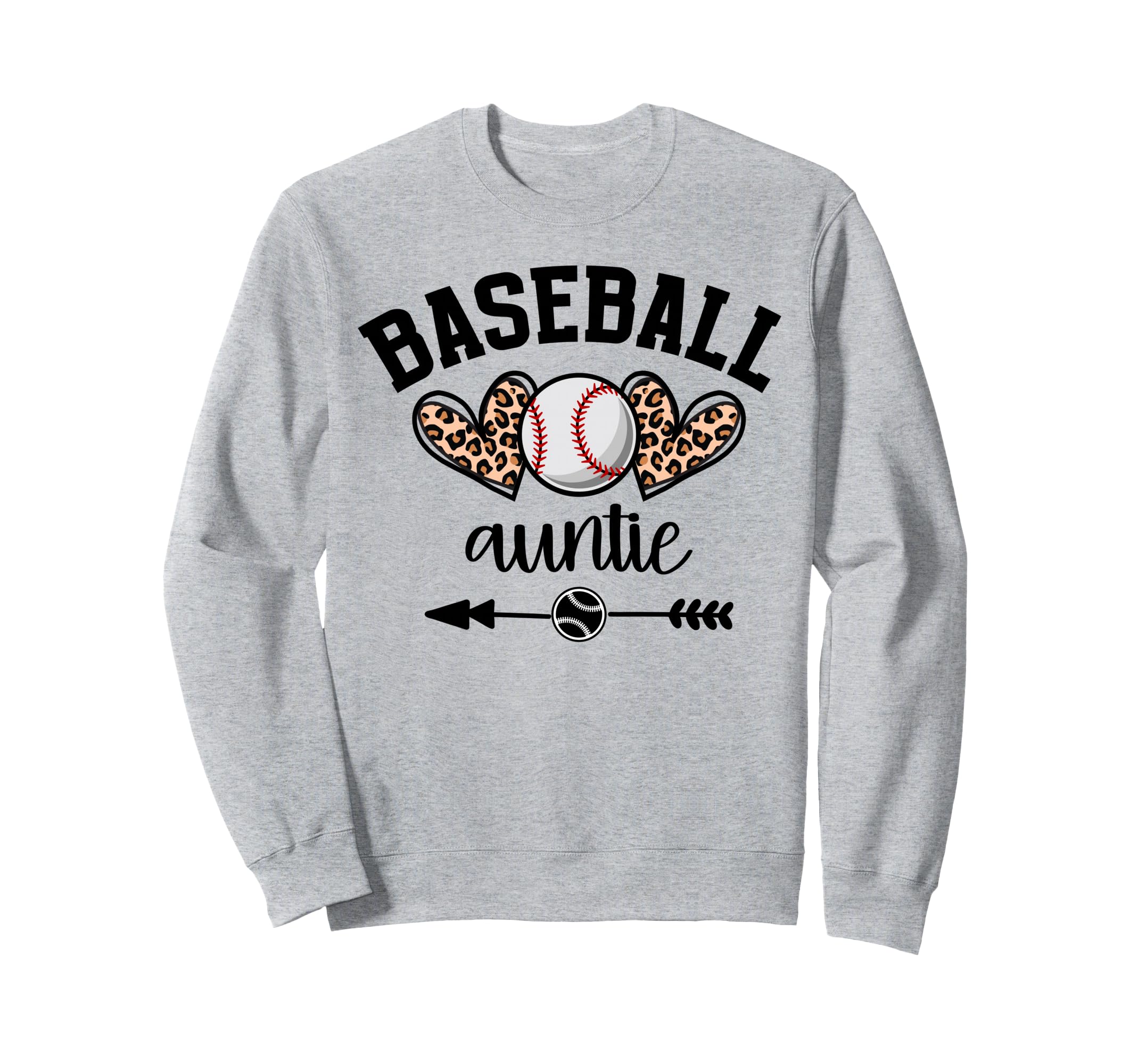 Baseball Auntie Womens Baseball Sweatshirt - Custom Art Print for Adults - T-Shirt, Sweatshirt, Hoodie