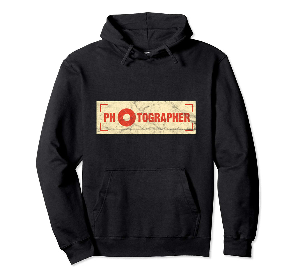 Photographer Dslr Camera Lens Hoodie - Minimalist Print Men Women - T-Shirt, Sweatshirt, Hoodie