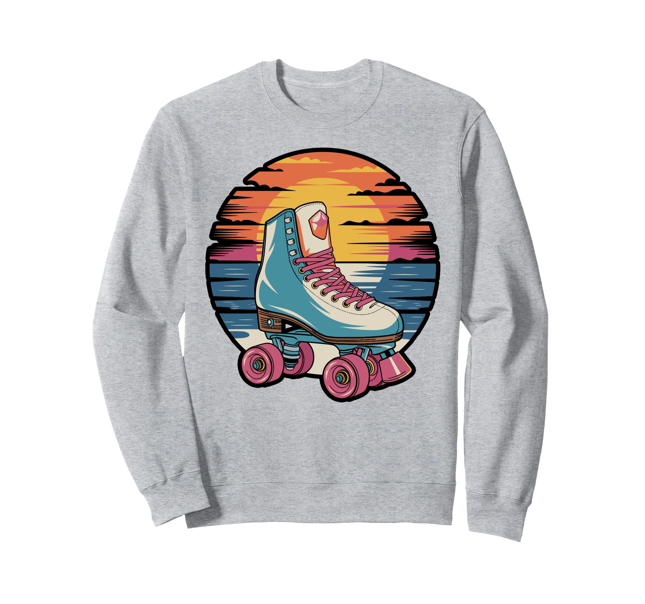 Colorful Roller Skate Lineup Sweatshirt - Unique Graphic for Adults - T-Shirt, Sweatshirt, Hoodie