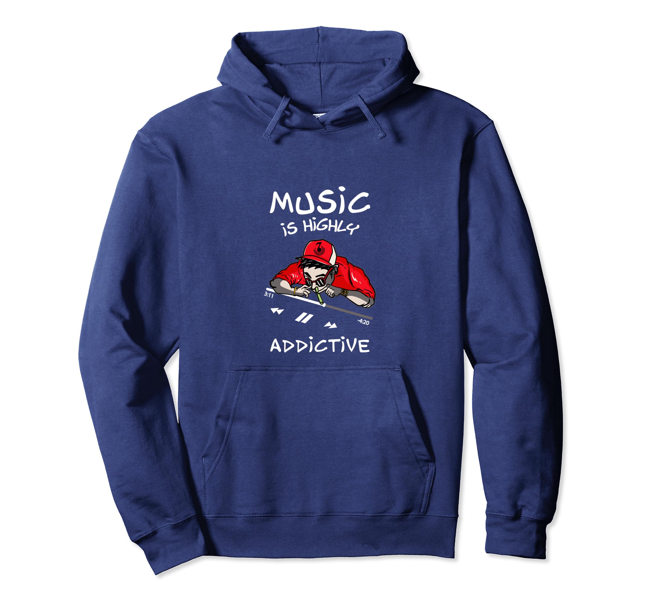 Techno Metal Rock Pop Songs Hiphop Hoodie - Fun Novelty Design for Adults - T-Shirt, Sweatshirt, Hoodie