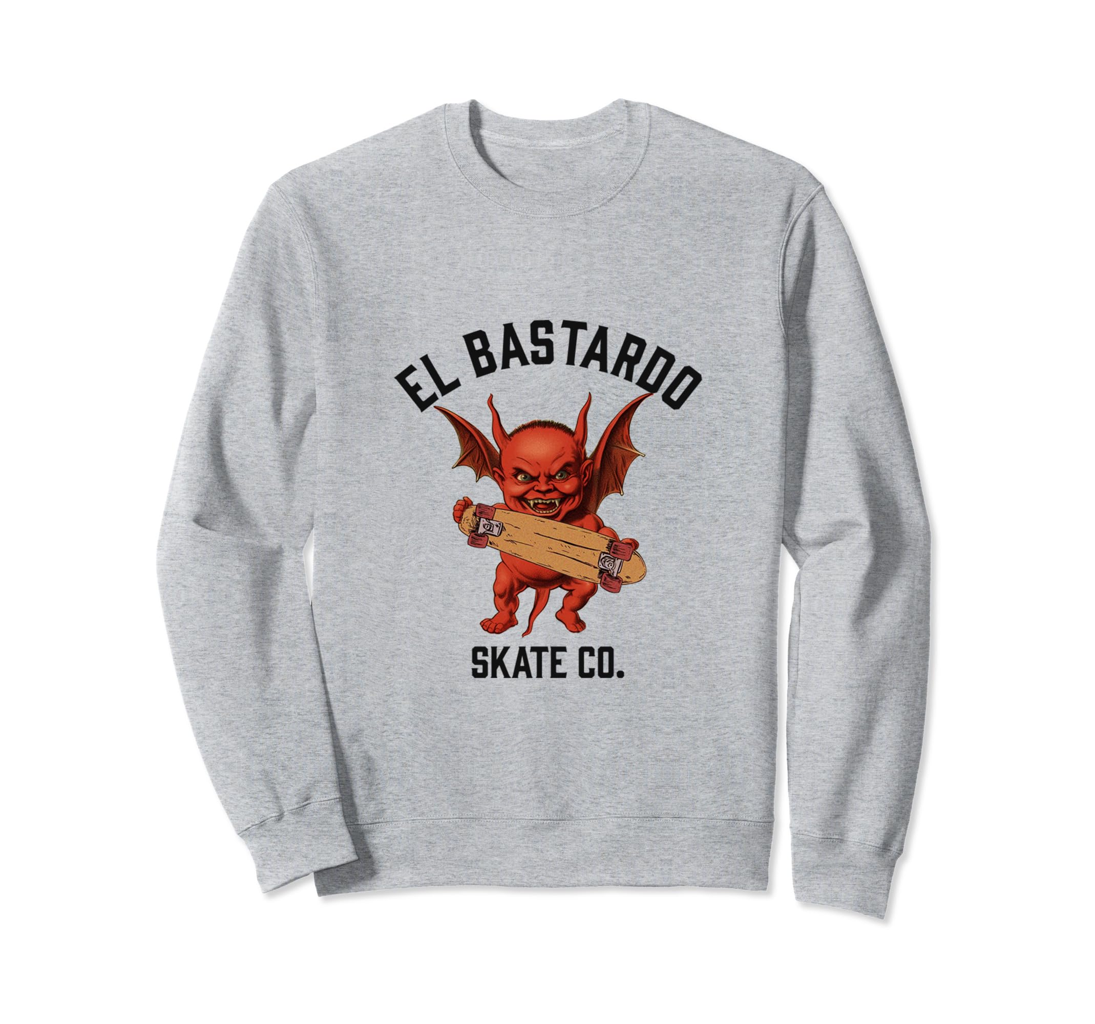 El Bastardo Devil Skate Co Roller Sweatshirt - Fun Novelty Design Unisex - T-Shirt, Sweatshirt, Hoodie