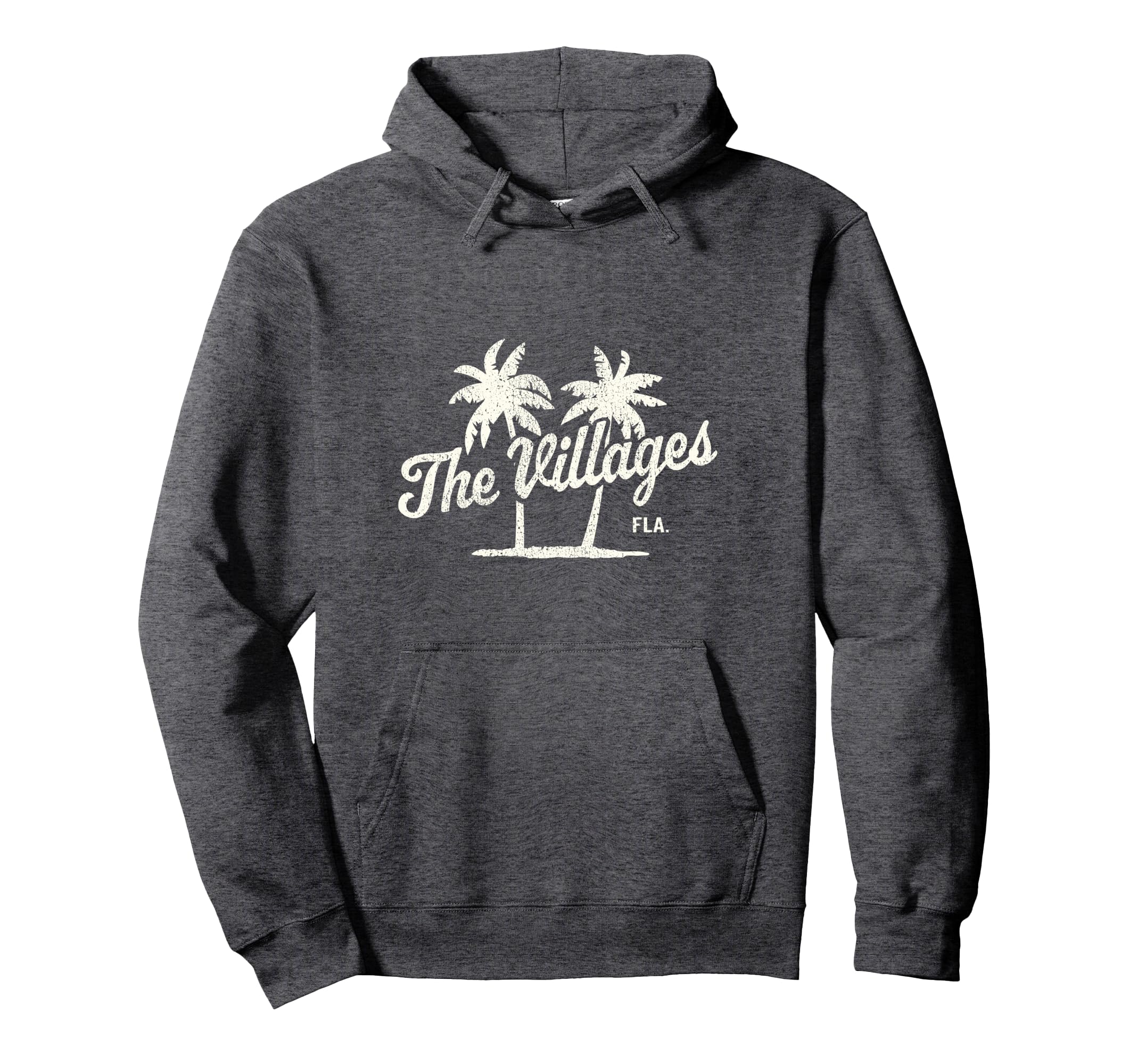 Villages Florida 70S Palm Trees Hoodie - Minimalist Print Men Women - T-Shirt, Sweatshirt, Hoodie