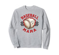 Baseball Mama Trendy Team Moms Sports Sweatshirt - Custom Art Print Unisex - T-Shirt, Sweatshirt, Hoodie