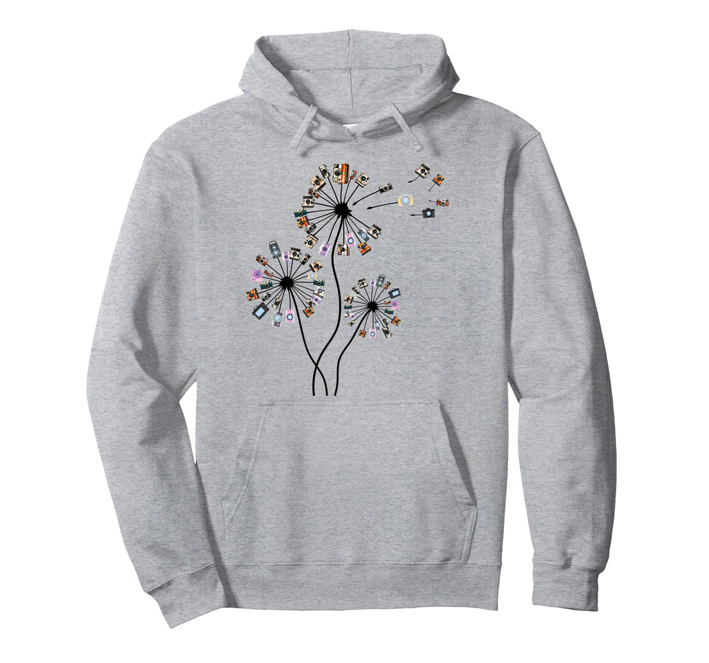 Photographer Camera Dandelion Photography Hoodie - Graphic Print Unisex - T-Shirt, Sweatshirt, Hoodie