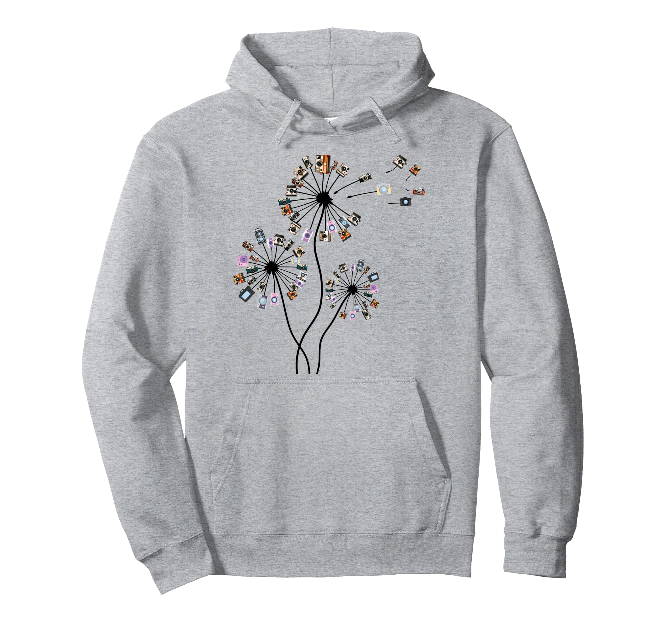 Photographer Camera Dandelion Photography Hoodie - Graphic Print Unisex - T-Shirt, Sweatshirt, Hoodie