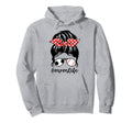 Classy Mom Life Baseball Messy Bun Hoodie - Custom Art Print for Adults - T-Shirt, Sweatshirt, Hoodie