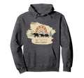 Mama Elephant Two Calve And Rainbow Hoodie - Novelty Apparel for Adults - T-Shirt, Sweatshirt, Hoodie