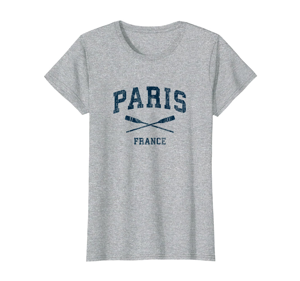 Paris France Nautical Paddles Sports T-Shirt - Unique Graphic Men Women - T-Shirt, Sweatshirt, Hoodie