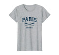 Paris France Nautical Paddles Sports T-Shirt - Unique Graphic Men Women - T-Shirt, Sweatshirt, Hoodie