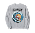 He Is Rizzin Easter Jesus Surfing Sweatshirt - Casual Everyday Wear Unisex - T-Shirt, Sweatshirt, Hoodie