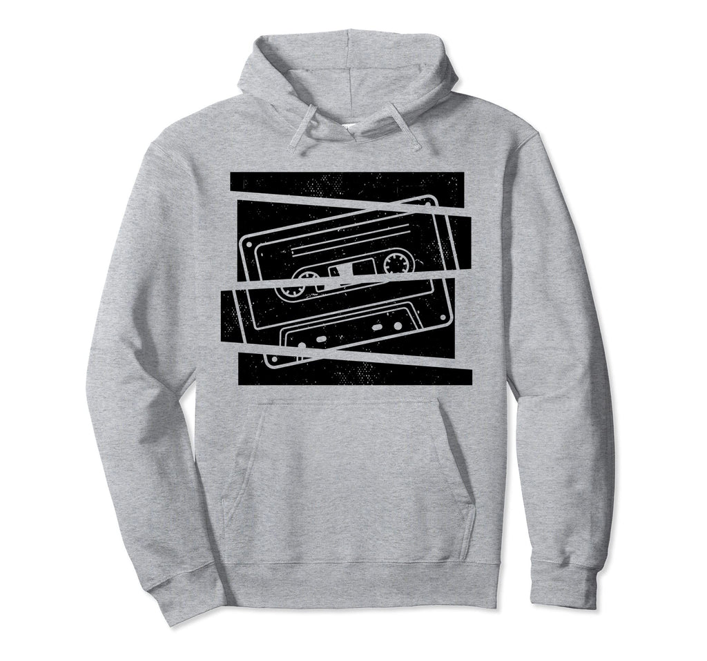 Mixtape Cassette Tape Oldschool Hoodie - Minimalist Print Men Women - T-Shirt, Sweatshirt, Hoodie