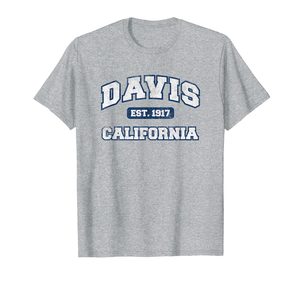 Davis California Varsity T-Shirt - Unique Graphic for Adults - T-Shirt, Sweatshirt, Hoodie