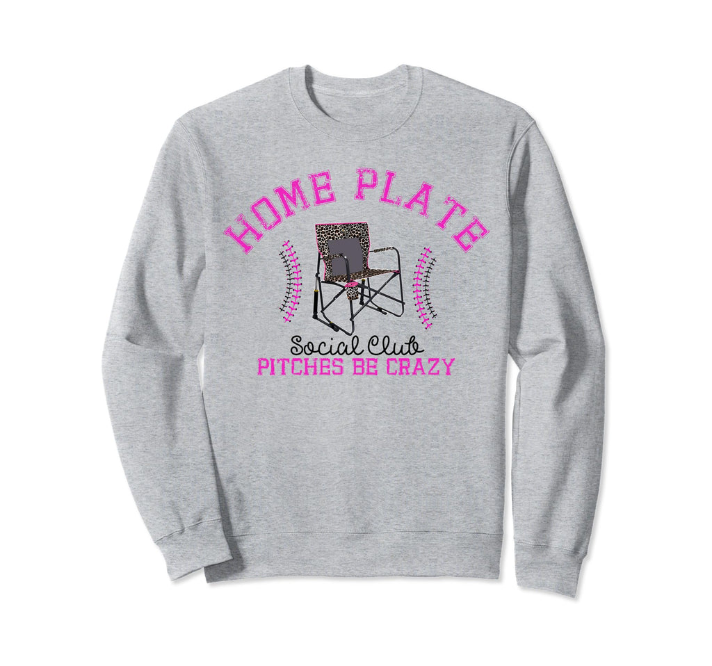 Home Plate Social Club Homeplate Sweatshirt - Minimalist Print for Adults - T-Shirt, Sweatshirt, Hoodie
