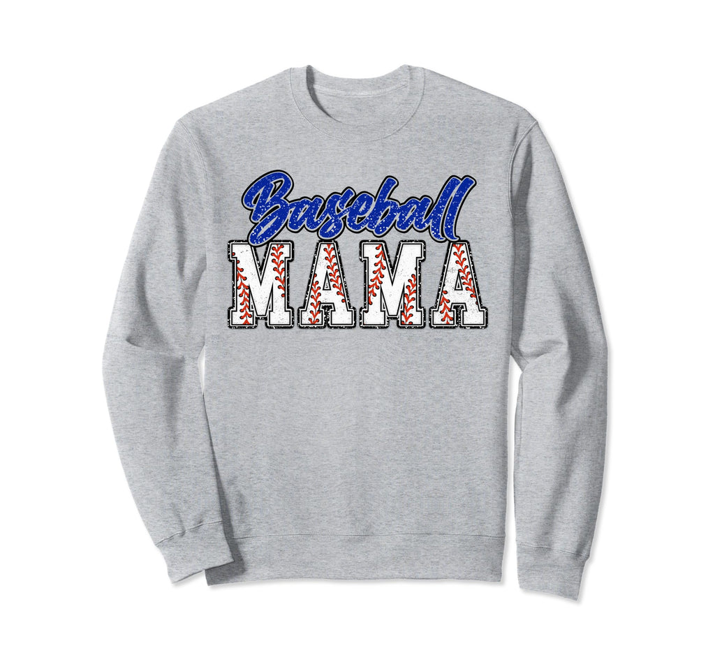 Baseball Mom Groovy Baseball Team Sweatshirt - Custom Art Print for Adults - T-Shirt, Sweatshirt, Hoodie