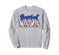 Baseball Mom Groovy Baseball Team Sweatshirt - Custom Art Print for Adults - T-Shirt, Sweatshirt, Hoodie