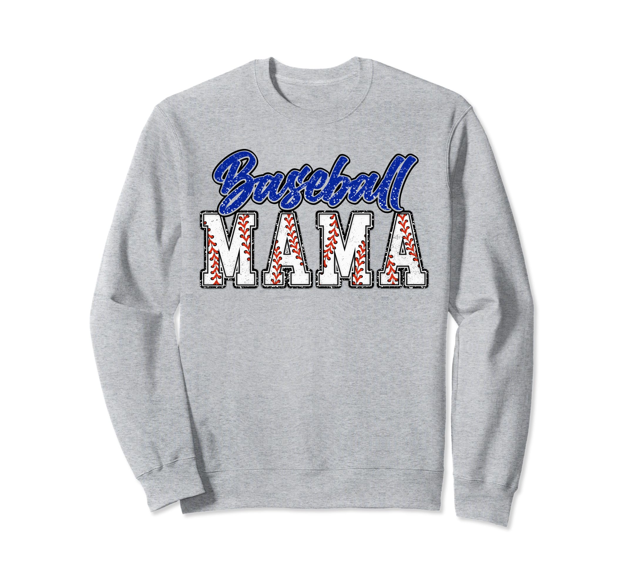 Baseball Mom Groovy Baseball Team Sweatshirt - Custom Art Print for Adults - T-Shirt, Sweatshirt, Hoodie