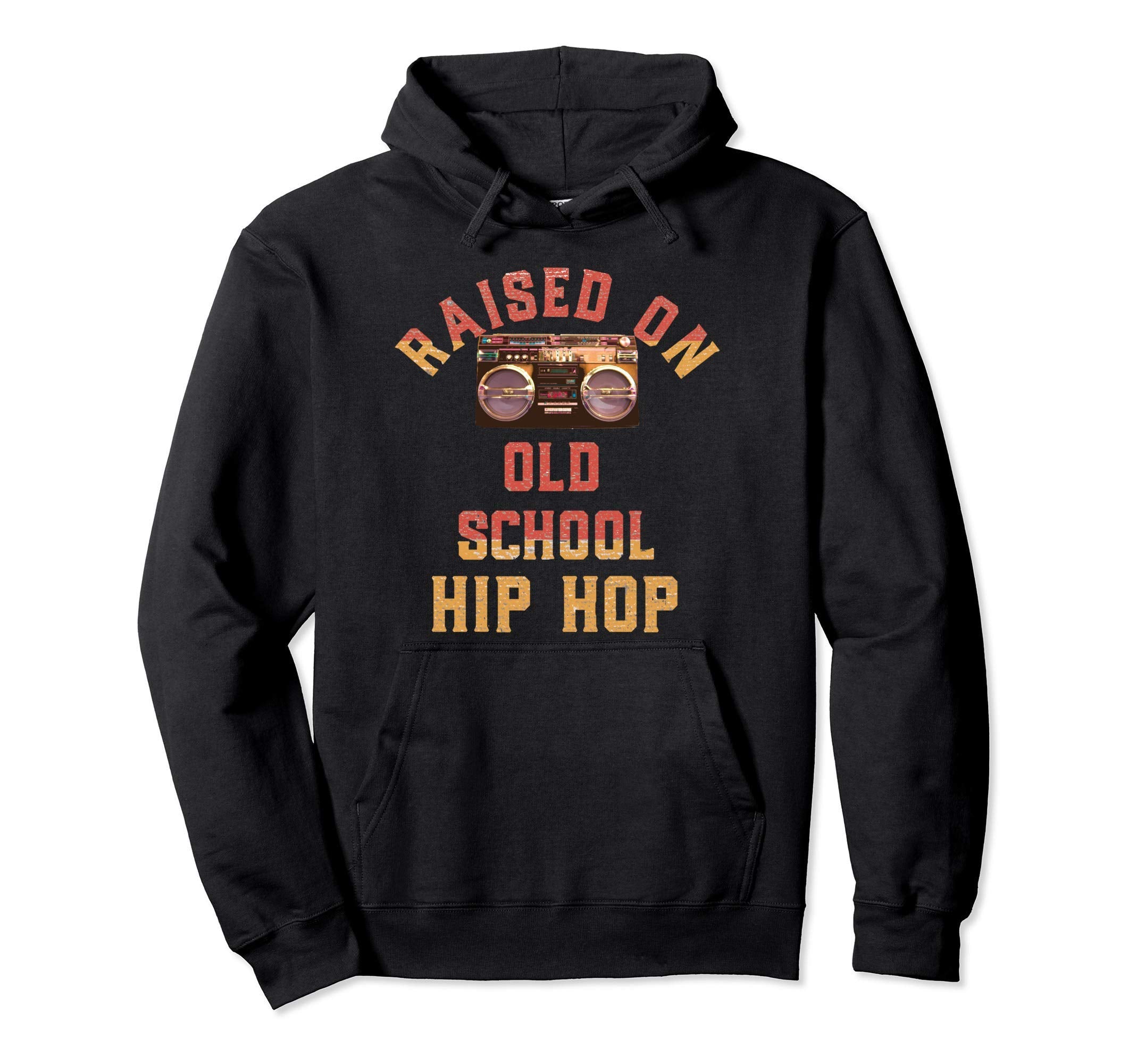 Boombox Ghetto Blaster Raised Old School Hip Hoodie - Graphic Print Unisex - T-Shirt, Sweatshirt, Hoodie