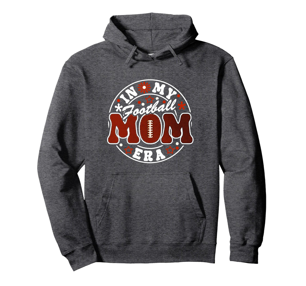 Football Mom Era Mothers Football Player Hoodie - Trendy Graphic for Adults - T-Shirt, Sweatshirt, Hoodie