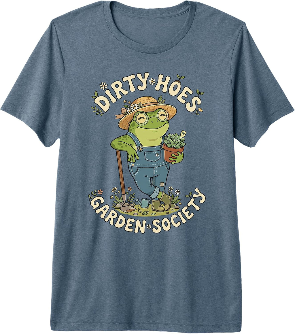 Dirty Hoes Garden Society Funny Gardening - Adult & Kids T-Shirts, Sweatshirts & Hoodies apparel design preview 1