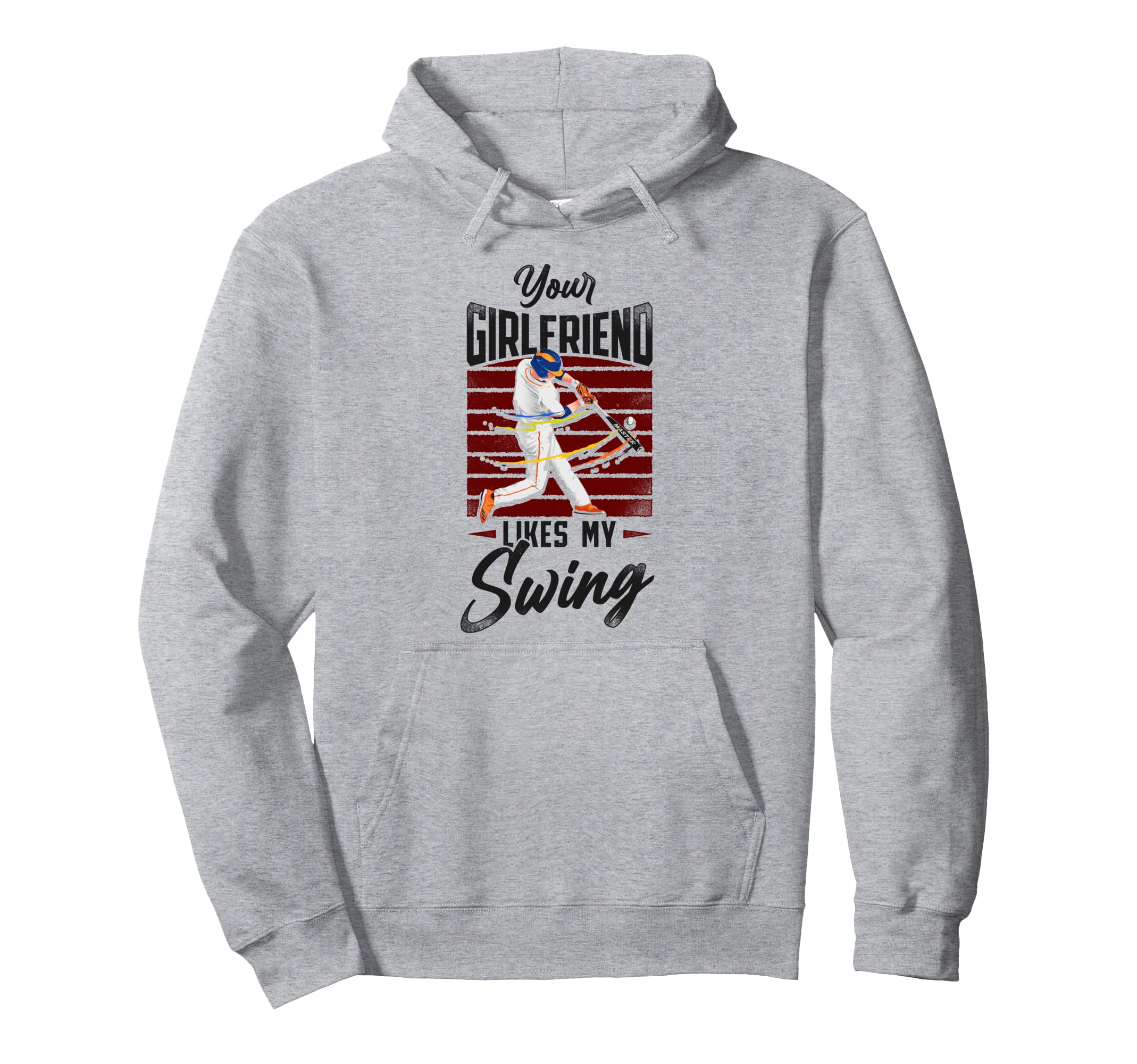 Baseball Fan Batter Your Girlfriend Hoodie - Aesthetic Graphic for Adults - T-Shirt, Sweatshirt, Hoodie
