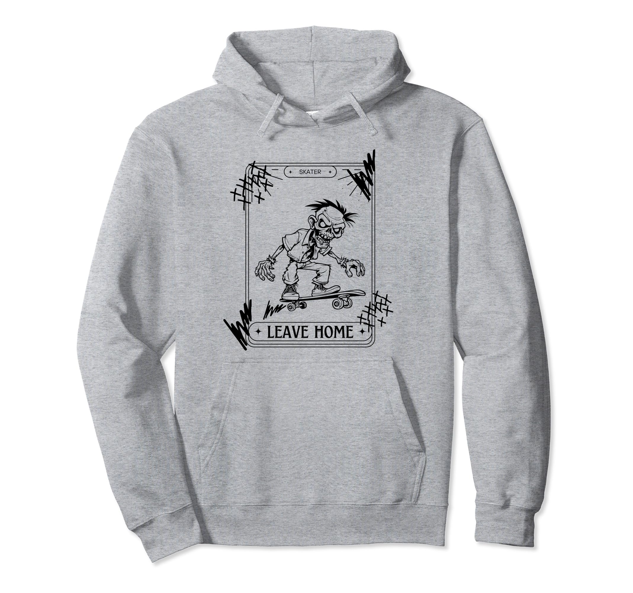 90S Grunge Skateboard Punk Rocker Graffiti Hoodie - Trendy Graphic Unisex - T-Shirt, Sweatshirt, Hoodie
