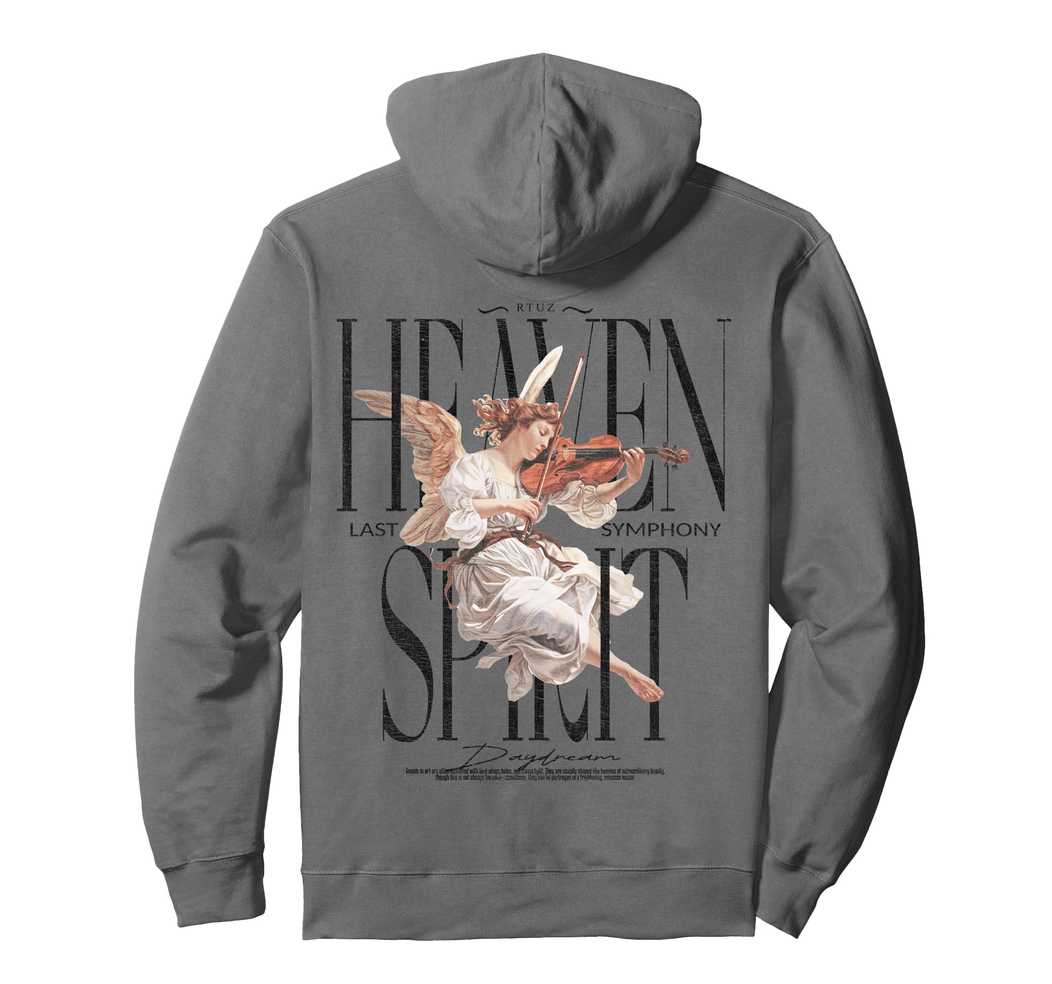 Back Y2K Aesthetic Streetwear Angel Hoodie - Trendy Graphic Men Women - T-Shirt, Sweatshirt, Hoodie