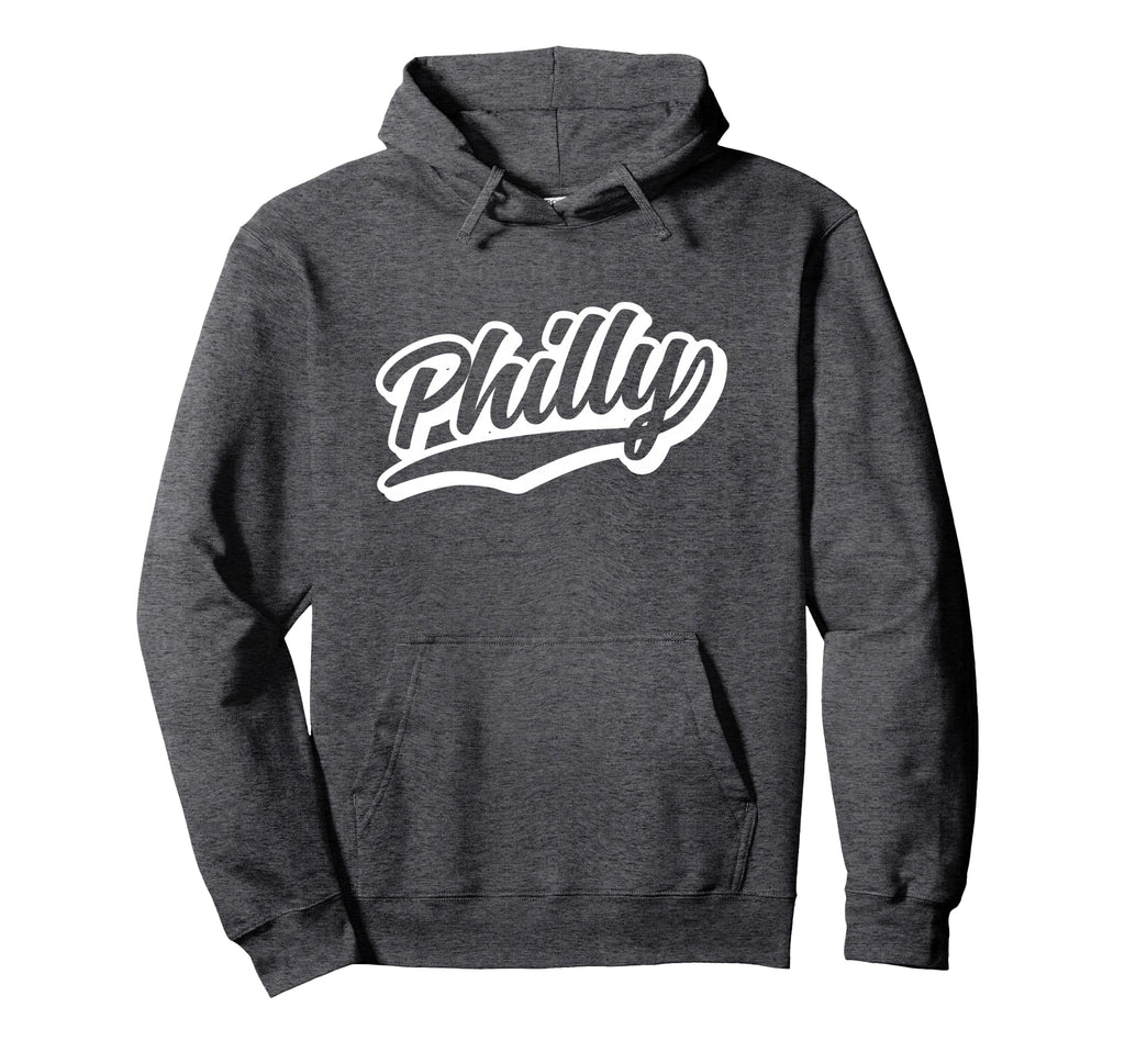Philly Outline Script Hoodie - Casual Everyday Wear for Adults - T-Shirt, Sweatshirt, Hoodie