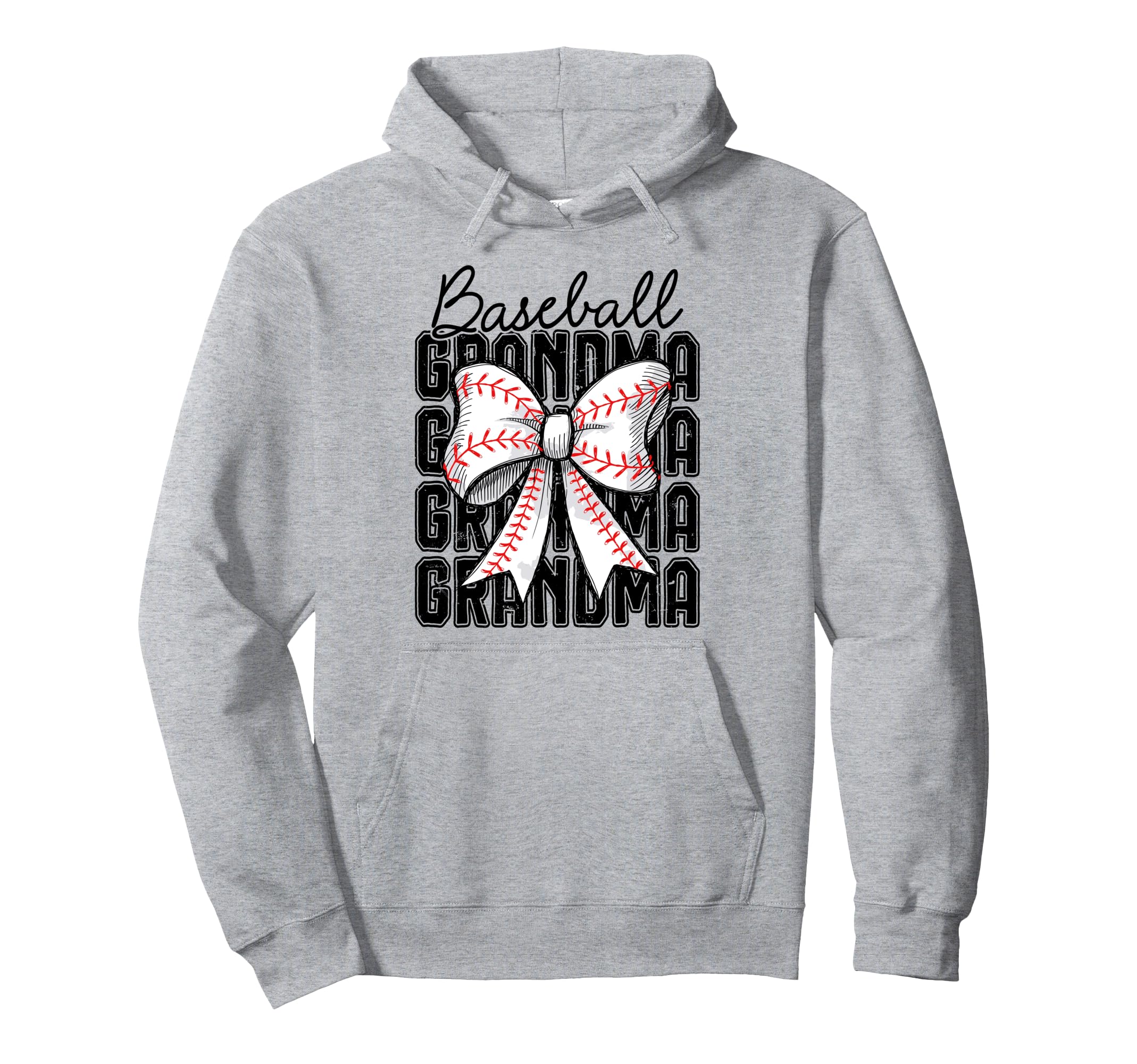 Baseball Grandma Coquette Bow Hoodie - Casual Everyday Wear Men Women - T-Shirt, Sweatshirt, Hoodie