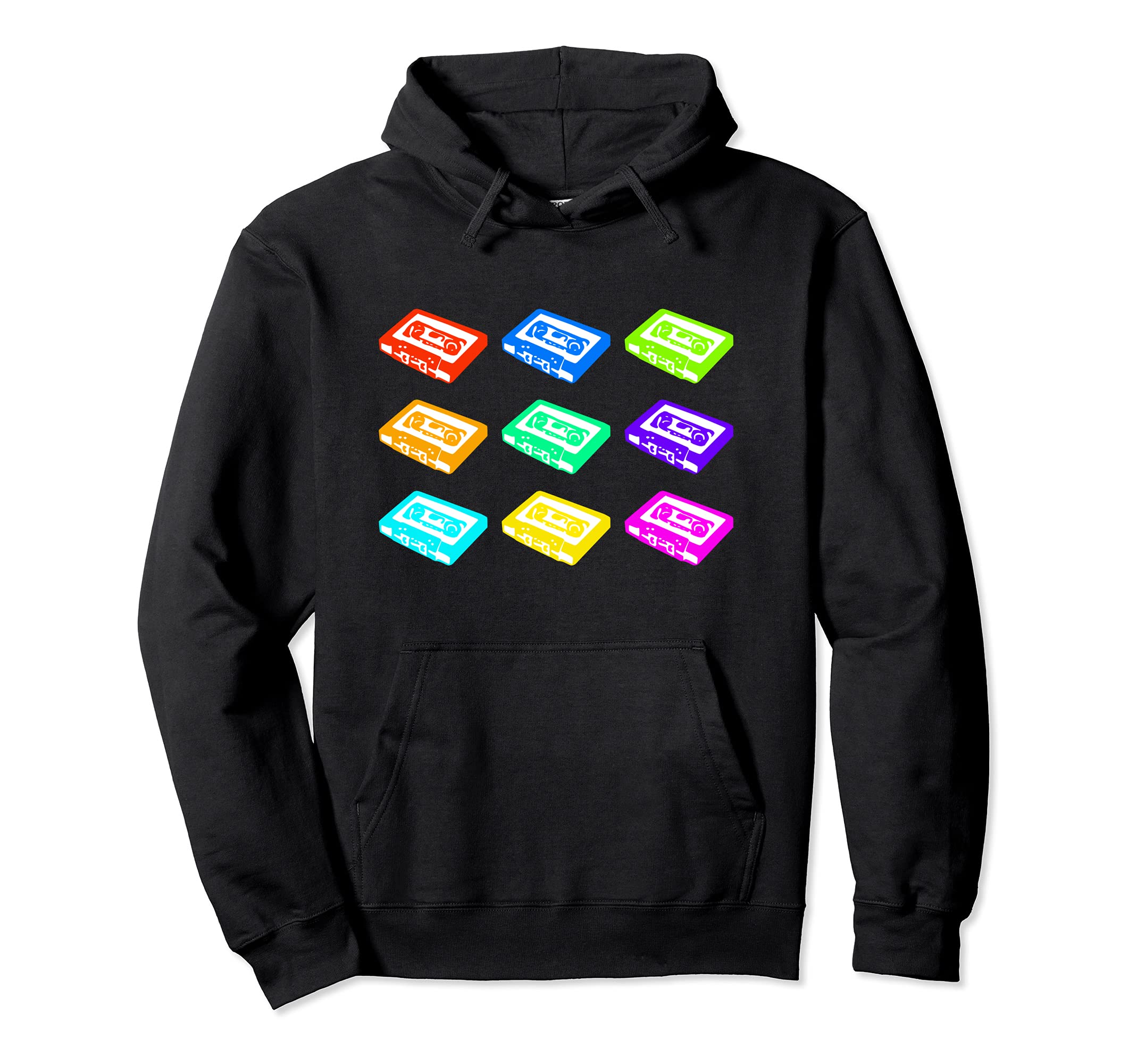 Cassette Tapes Hoodie - Casual Everyday Wear Men Women - T-Shirt, Sweatshirt, Hoodie