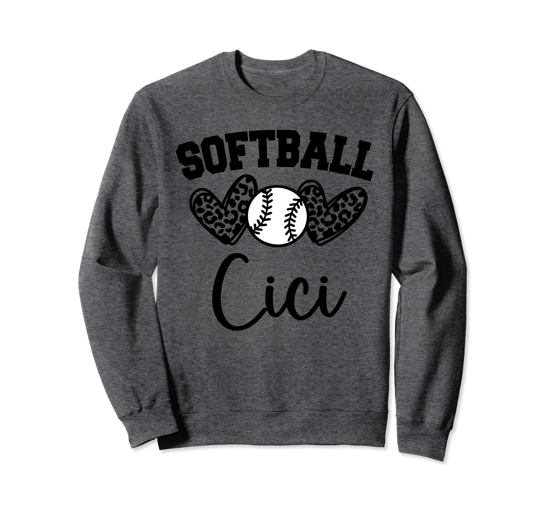 Personalized Baseball Heart Cici Sweatshirt - Unique Graphic Unisex - T-Shirt, Sweatshirt, Hoodie