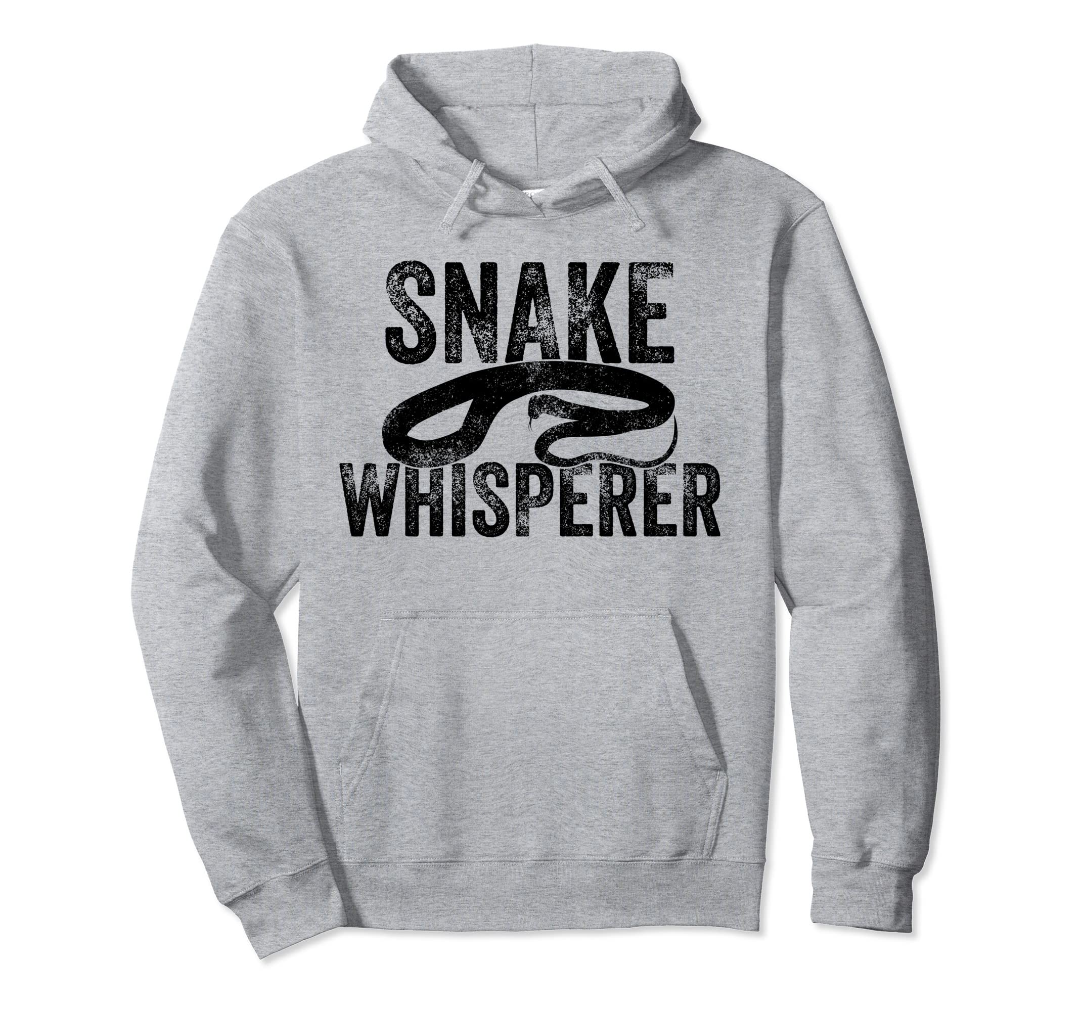 Snake Whisperer Reptile Funny Hoodie - Casual Everyday Wear for Adults - T-Shirt, Sweatshirt, Hoodie