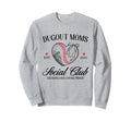 Coquette Dogout Moms Social Club Sweatshirt - Aesthetic Graphic for Adults - T-Shirt, Sweatshirt, Hoodie