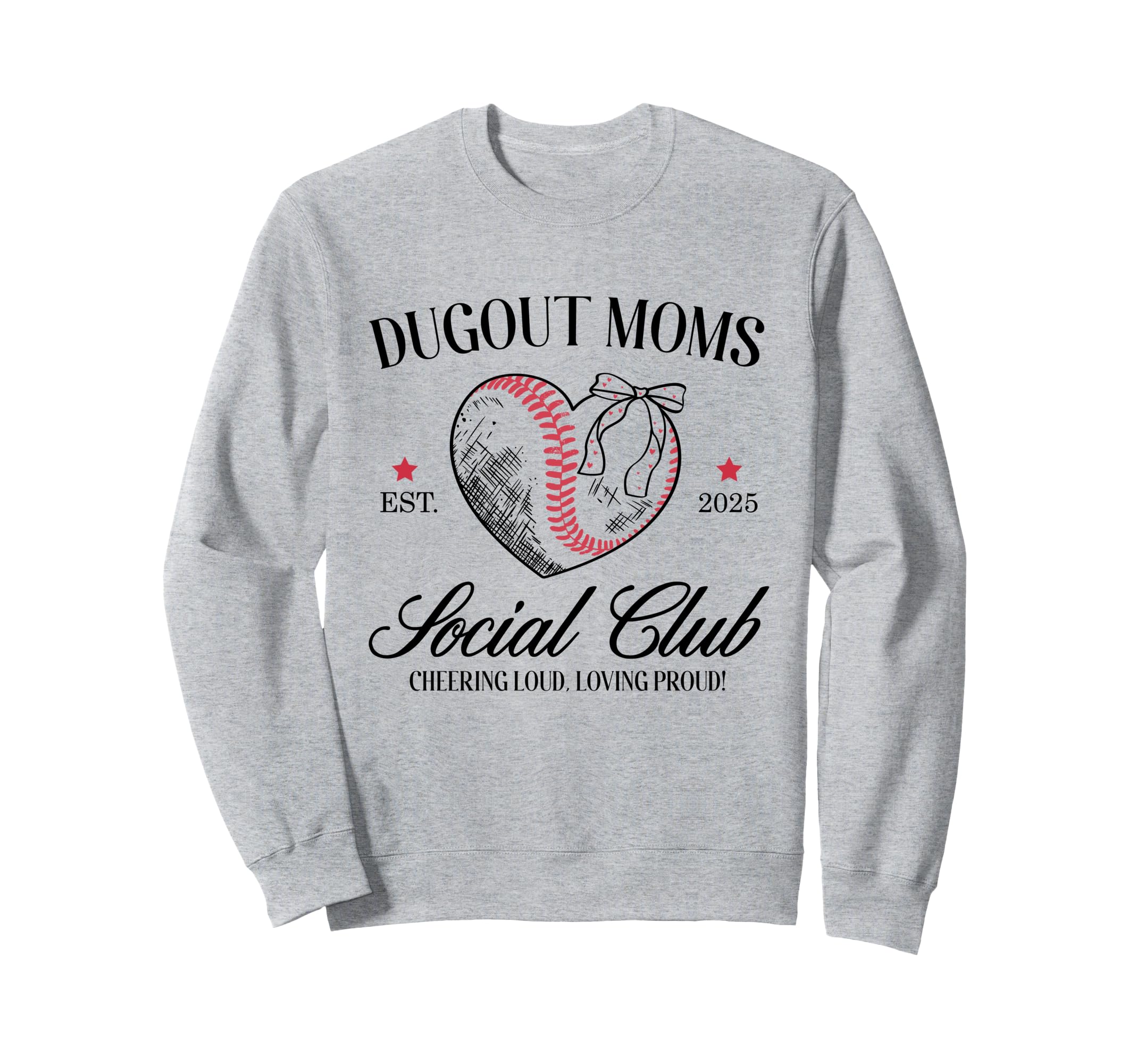 Coquette Dogout Moms Social Club Sweatshirt - Aesthetic Graphic for Adults - T-Shirt, Sweatshirt, Hoodie