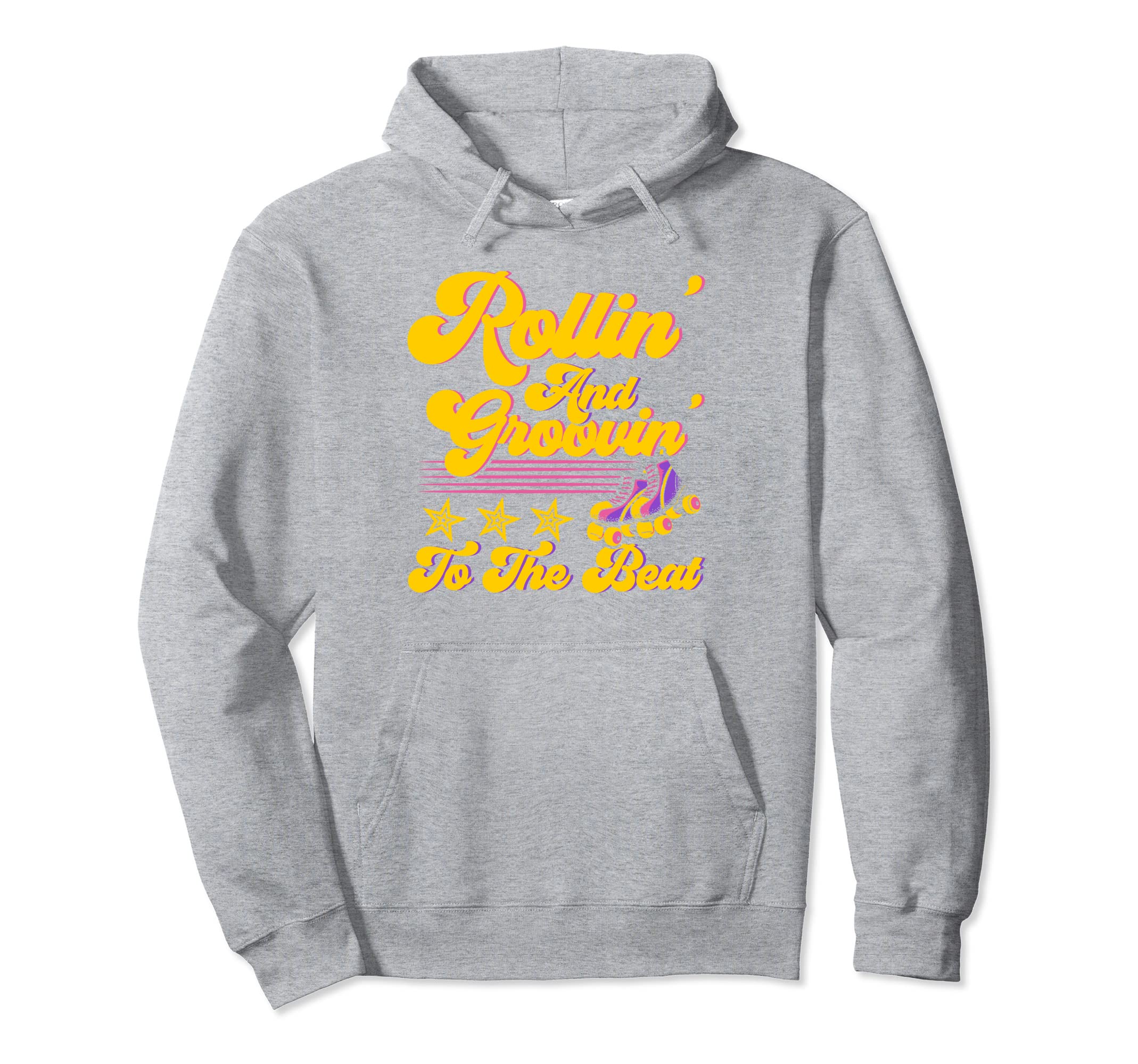 Roller Skates Rollin And Groovin To Beat Hoodie - Minimalist Print Unisex - T-Shirt, Sweatshirt, Hoodie