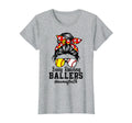 Womens Messy Bun Mom Both Baseball T-Shirt - Custom Art Print for Adults - T-Shirt, Sweatshirt, Hoodie
