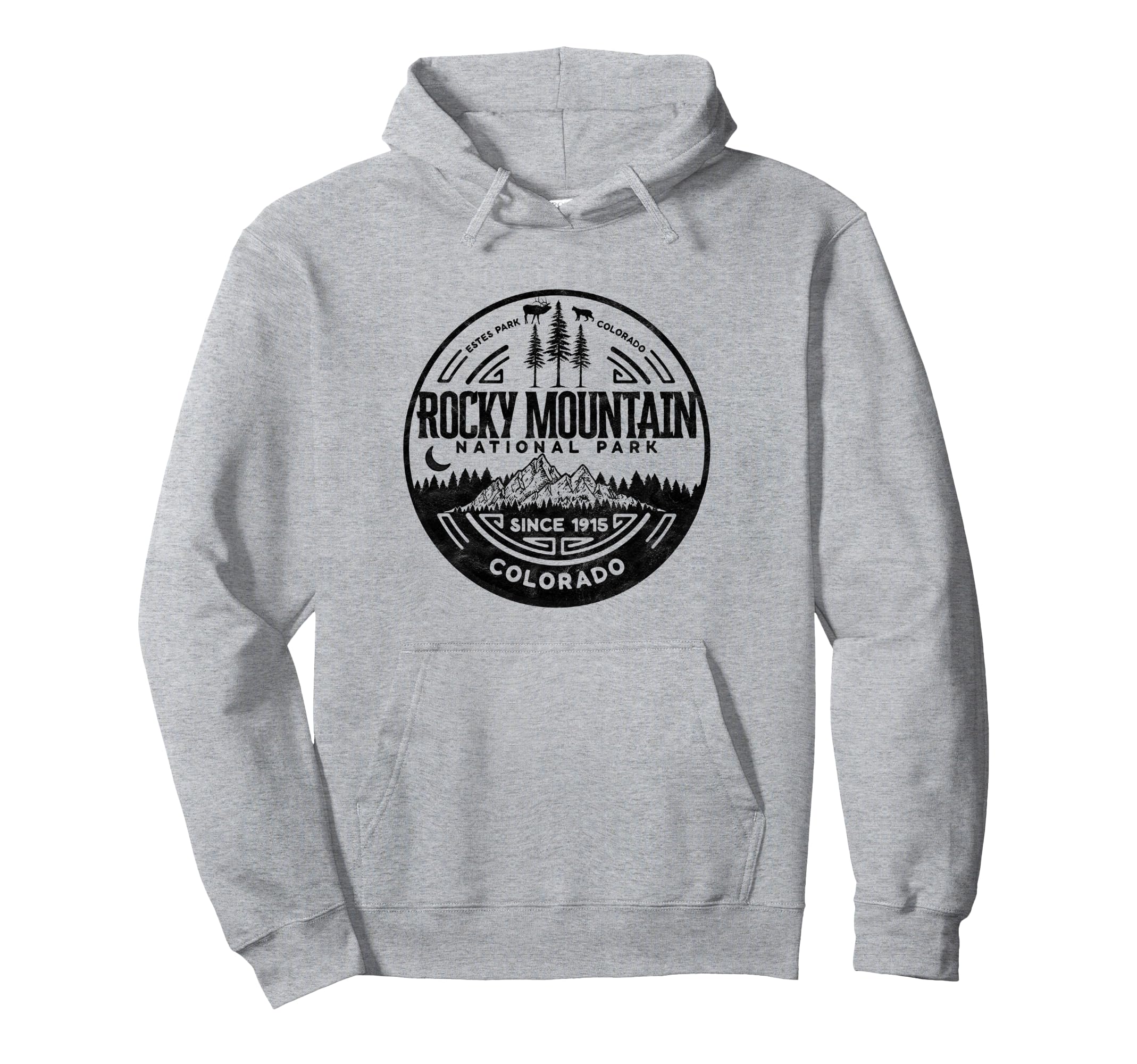 Rocky Mountain National Park Minimalist Hoodie - Streetwear Style Unisex - T-Shirt, Sweatshirt, Hoodie