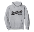 Baseball Mom 1970S Cursive Font Hoodie - Casual Everyday Wear Men Women - T-Shirt, Sweatshirt, Hoodie