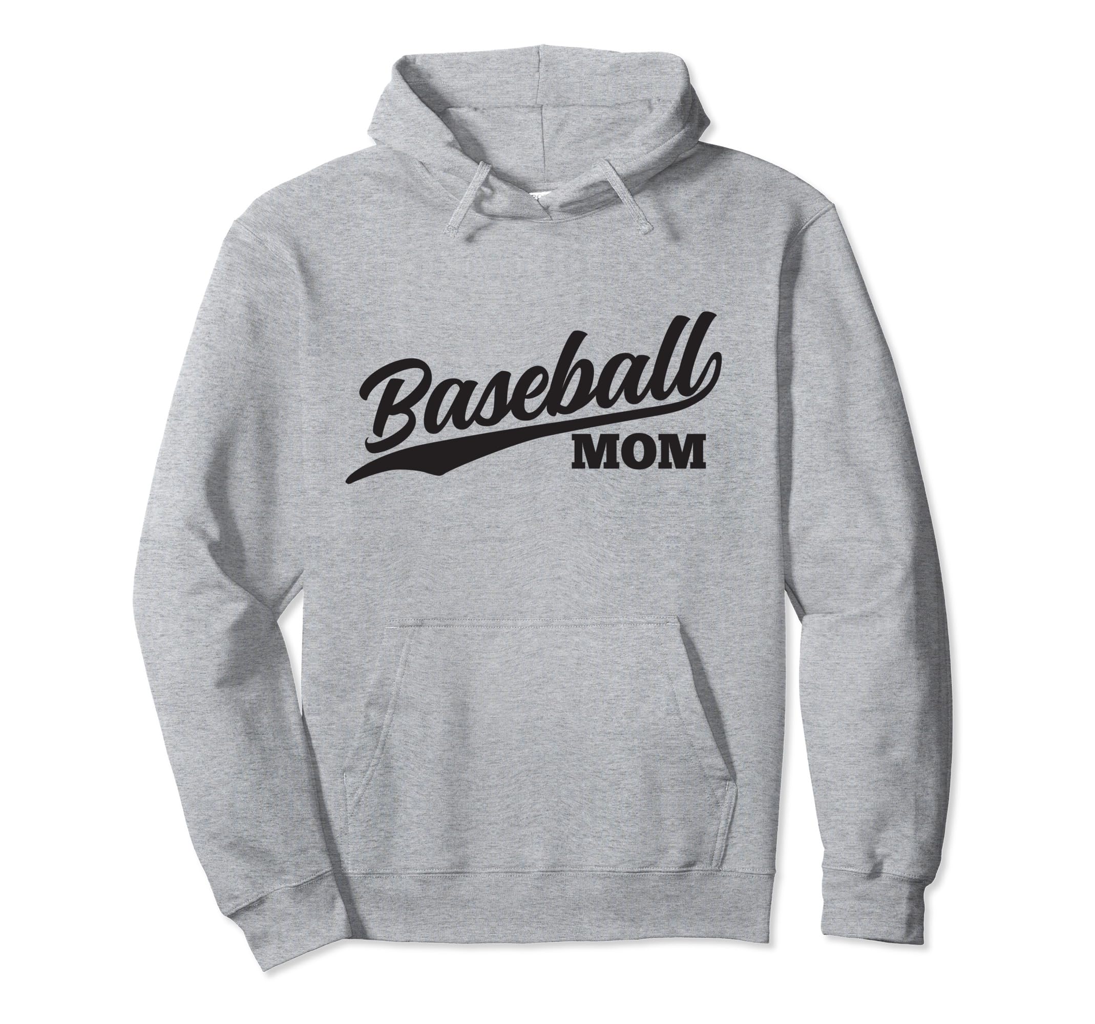 Baseball Mom 1970S Cursive Font Hoodie - Casual Everyday Wear Men Women - T-Shirt, Sweatshirt, Hoodie