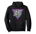 Moon Skateboarder Synthwave Hoodie - Fun Novelty Design for Adults - T-Shirt, Sweatshirt, Hoodie
