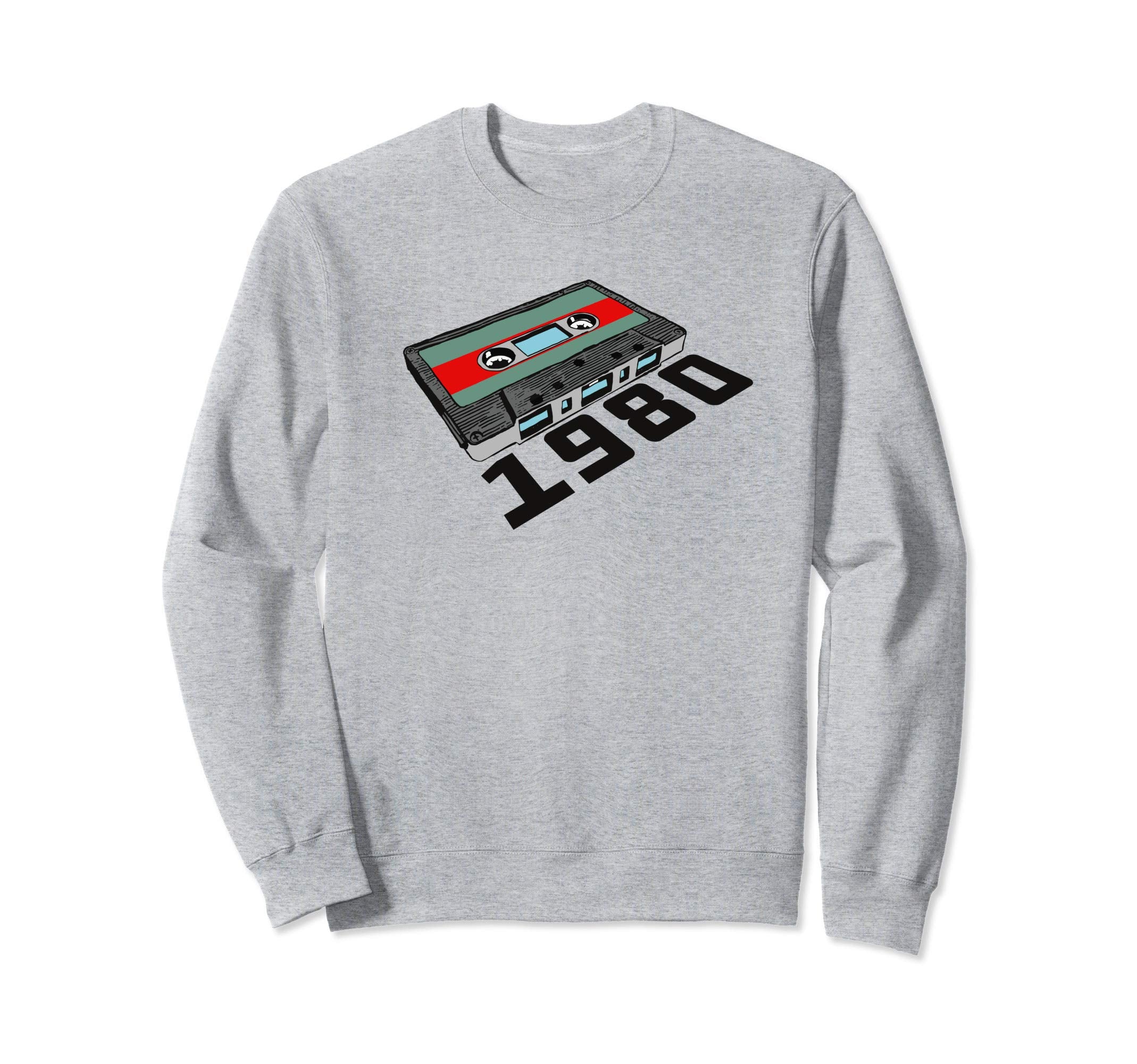 1980 Birthday Cassette Tape 80S Sweatshirt - Fun Novelty Design for Adults - T-Shirt, Sweatshirt, Hoodie