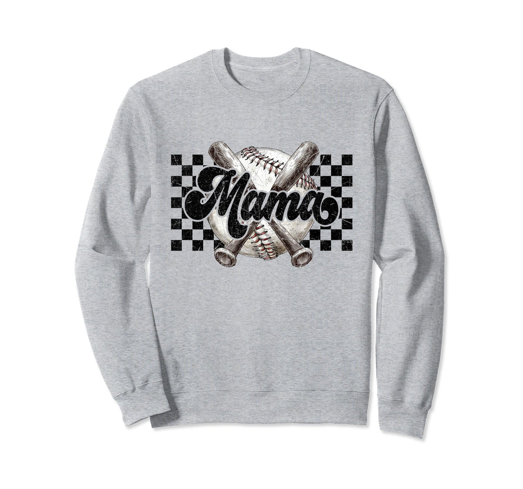 Baseball Mama Funny Baseball Sweatshirt - Graphic Print Men Women - T-Shirt, Sweatshirt, Hoodie
